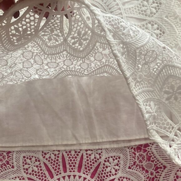 Zimmermann lace White Wide-Leg Pants, US6 - Picture 8 of 11